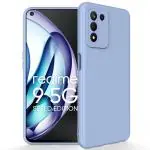 Rakulo For Realme 9 SE Liquid Silicone with Camera Protection Back Cover Case (Lavander)