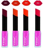 OUR BEAUTY Multicolor Rich Color Matte Lipsticks Set, 14 G (Set Of 4)