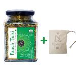 Niyama Panch Tulsi leaves Dried Organic Pure Herbal Tulsi Mason Jar