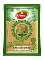 Ginni Pure Kali Mirch Grinded, Premium Quality Black Pepper Grinded - 400gms (4 x 100g)