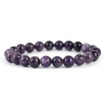S. K. SYNTHETICS Bracelet, Crystal Bracelet Lepidolite Bracelet Crystal Gem Stone 8mm Beads Bracelets (Multi)