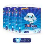 Babum Super Pants Premium Diaper Extra Large pack of 3 Diapers - XL(168 Pieces)
