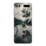 GADGETSWRAP Printed Vinyl Skin Sticker for Samsung Galaxy Z Flip - tree with reflection on body of water