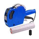 HIRDAY Digits Price Tag Gun with 6000 Sticker Labels and 1 Extra Ink Refill, Label Maker Pricing Gun Kit Numerical Tag Gun for Office, Retail Shop, Organization Marking (Assorted Color)