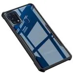 RUPELIK Samsung Galaxy M31 (Eagle) Shock Proof Clear Protective Hybrid TPU & PC Transparent Back Crystal Clear Eagle Case Cover for Samsung Galaxy M31/F41/M31 Prime Edition (Black/Transparent)