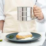 DealGuru Premium Stainless Steel Flour Sifter for Baking - Heavy-Duty Handheld Sifter with Mesh and Handle, Professional Grade Kitchen Tool for Sifting Flour and Other Baking Ingredients -1 PCS