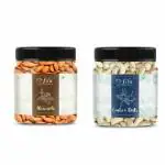 LILA DRY FRUITS 100% Natural Premium Dried, Nutritious & Delicious Cashew & California Almonds Jar Pack 1000gms each(2kg total) | Premium Badam Giri & Kaju