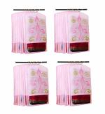 atorakushon Printed Fabric Material Saree Cover Front Side Transparent Hanging Cloth Wardrobe Organiser for Storage Rack Garment Pack of 24 Pcs