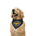 Ruse Black Cotton Summer Twinning Basic Crew Neck Fur Baby And Mama Printed Half Sleeves Dog And Unisex Pet Parent With Dog T-Shirt Set For Dog And Unisex - M (Parents) (Pack Of 2)