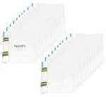 Shining Zon A4/ Full scap/ Legal Size Transparent Report File Folder with Plastic Clip for Certificates Office Documents Reports Page Holder Presentation (Pack of 5, White)