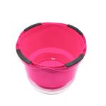 JAYCEE Multipurpose Pink Round Plastic Bathroom Stool (20.5 X 22.5 X 21 Cm)