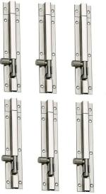 CM Craftsman CHROME Stainless Steel Push to Close latch for DOORS and WINDOWS (6 pcs tower bolt with screws)