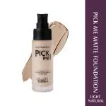 Glam21 Pick Me! Matte Foundation For Non-Sticky Instant Spotless Glow | Long Day-Light Natural,40g