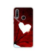 Casotec Maple Heart Leaf DesignPrinted Silicon Soft TPU Back Case Cover for Lenovo K10 Plus