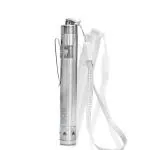 Bos Medicare Surgical Premium Bright Torch Stainless Steel LED Flashlight Round Moon Shape with Keychain Pen Torch for Doctor, Medical Student and Clinic (Pack of 1)