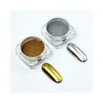 Bunny Nail Studio Chrome Powder for Nail Art | Nail Art Kit | Nail Glitter | Chrome Nail Paint | Chrome Nail Polish Powder | Chrome Sparkle for Nail Extensions | Dark Green Chrome