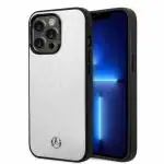 CG MOBILE Mercedes-Benz iPhone 14 Pro Case [Official Licensed] with Aluminium Star Pattern Protective Case/Cover Designed for iPhone 14 Pro (6.1-Inch) 2022 - Silver