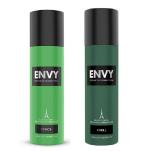 Envy (Force & Thrill) Long Lasting Fragrance Perfume Deodorant Spray (Each, 120ml) Combo of 2 Items