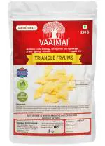 VAAIMAI Triangle Fryums - Triangle Shaped Fryums - Instant Snacks Ready to Fry Crunchy Fryums, 250g