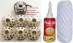 ARY@ASY 6 pcs bobbin,1 bobbin case,1 machine oil & 3 meter nada dori