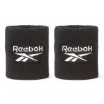 Reebok Men Black Pack Of 2 Rasb-11020Bk Sports Wristbands (8Cm)