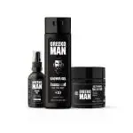 Greeko Man Beard Oil, Shower Gel & Clay Mask kit | Enriched with Almond Oil, Olive Oil & Charcoal | Promotes Healthy Beard Growth along with Glowing & Flawless Skin