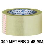 VCR Self Adhesive Transparent Cello Tape - 300 Meters in Length - 48mm / 2