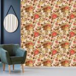 WallWear Self Adhesive Wallpaper Model Vintage Rose Size Large (300x40) CM for Bedroom/Livingroom/Drawingroom/Kitchen/Office/Walls/Door/Tiles and Any Plain Surface