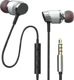 Truee Florid Silver Bass Machine 786 In-Ear Wired Earphones With Mic And Volume Control Extra Bass And Hd Sound 1.3 m