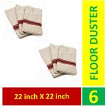 G 1 Cotton Floor Duster 22 inch x 22 inch 6 pcs (Assorted)