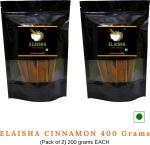 Elaisha Cinnamon Sticks Dalchini Cinnamon Bark, 400 G (Pack Of 2)