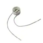 ALUCIFIC GU10 L-ED Strip Wire Connector Socket Base Lamp Holder for Ceramic Halogen/Led Bulb