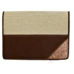 CAMPIO Premium Jute Bag File Folders for Certificates and Important Documents Folder, Conference Folder, Document Organizer with Strap (Brown)