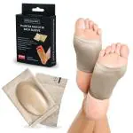 PERSONALSIDE Flat Foot Arch Support Sleeves - 1 Pair Free Size | Flat Foot Cushion for Men & Women | Foot Care Orthopedic Shoes Slippers | Medial Arch Support for Flat Feet | Plantar Fasciitis Shoe Socks Pack of 4