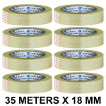 VCR Self Adhesive Transparent Cello Tape - 35 Meters in Length - 18mm / 0.75