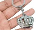 Incognito King Crown Keychain for All Cars.Bikes, Metal (Silver)