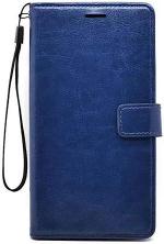 Clickaway Infinix Hot 10S Flip Back Cover Case Dual-Stiched Leather Finish Inbuilt Stand & Pockets Wallet (Blue)