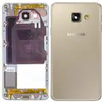 Imbi Samsung Galaxy A5 2016 A510 Gold Aluminum Full Body With Frame And Side Key Panel