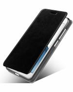 A ACCESSORIES KART Vivo V5 Black Polycarbonate Flip Cover with Kick Stand