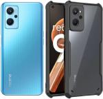 CarryWrap Back Cover for Realme 9i 4G, Realme 9i, Oppo K10, Oppo A76, Oppo A96 (Black, Transparent, Grip Case, Pack of: 1)