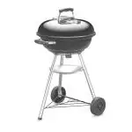 Weber Compact Black Metal Charcoal Grill 53.1 x 54.1 x 87.9 cm