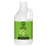 Holy Natural Organic Neem Oil (1000ml) USDA Certified Cold-Pressed, 100% Pure, No GMO, Chemical Free, For Moisturizing & Healing, Dry Skin, and Hair Growth.