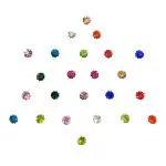 Comet Busters Beautiful Handcrafted Multicolor Dot Diamond Bindis (BIN006)