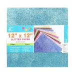 Itsy Bitsy Paper Handmade Glitter Sheet, 12X12 (Pack Of 10)