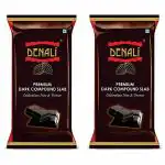 Denali Premium Dark Compound, Delicious Chocolate Bars for Cooking/Baking Cakes, Muffins, Mousse (400 Grams, 2 Slabs) Bars