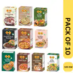 GM Foods Mix veg Masala 100g + Rajma Masala 100g + Dal Makhani Masala 100g + Punjabi chole 100g + Aloo Sabji Masala 100g + Sambhar Masala 100g + Prantha Masala 100g + Pav Bhaji 100g + Poha Masala 100g + Meethi Sauth 100g (combo Pack of Regular Spices)