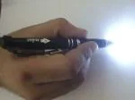 ONKAR SCELTA-0125 Lighted Tip Pen- LED Penlight Light Up Pen Light Ballpoint Pen with Light for Writing in the Dark- 1 Pack -Blue Light