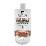Beauty Tree Cocoa Hair Straightening Keratin Treatment Formaldehyde free, Professional Hair treatment for strong shiny & Straight Hair 900 ml