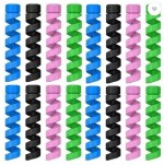 QinPin 16Pc Charger Cord and Earphone Spiral Guard - Comprehensive Cable Protector Suite for All Electronics and Tangle-Free Management