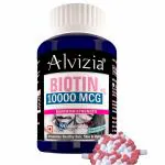Alvizia Biotin 10000mcg, Skincare Hair Growth & Nail care Supplement - 90 Capsules